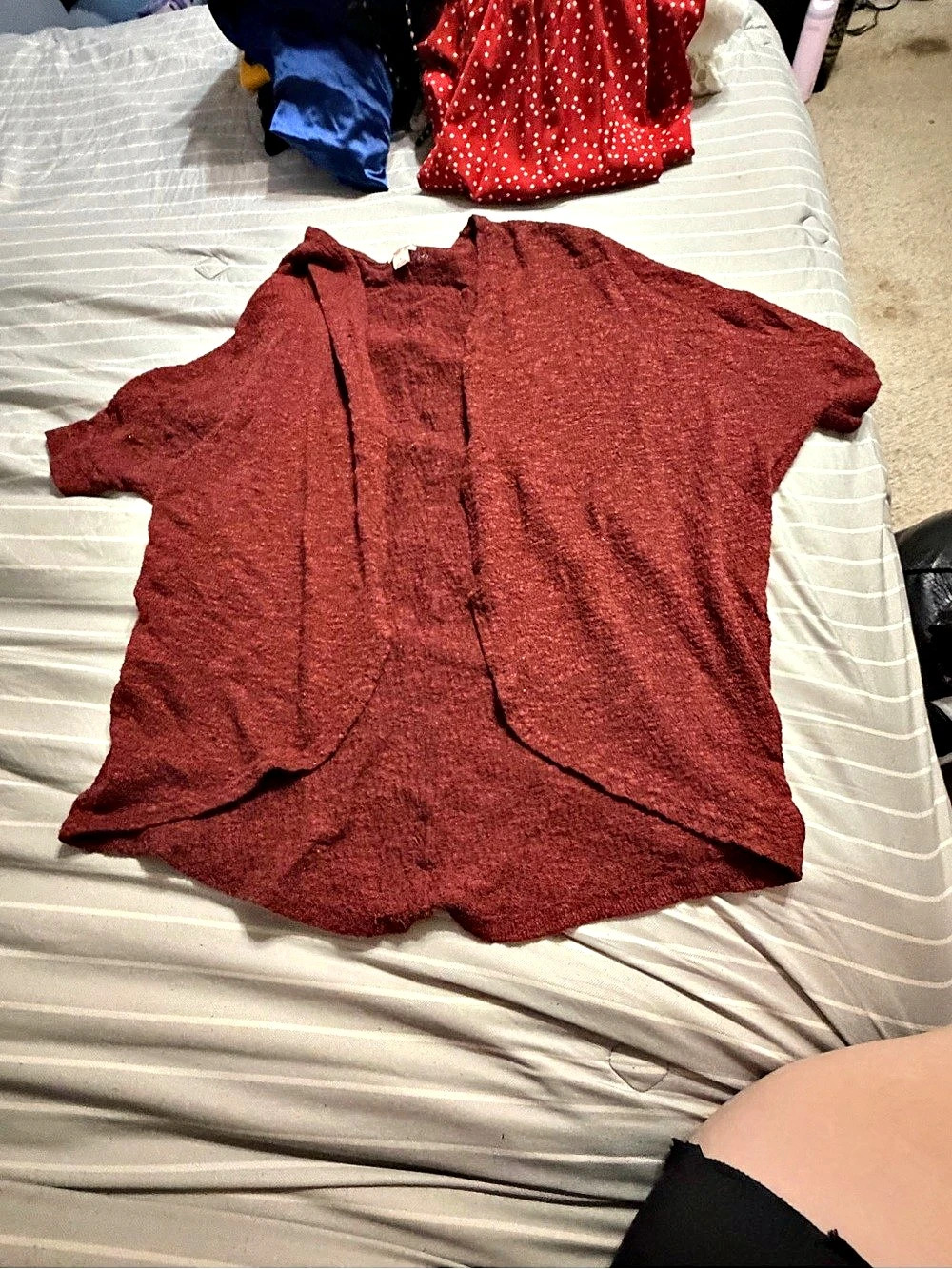 Short Sleeve Top in Red